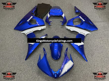 Yamaha R6 Fairings (2005) Blue, White, Silver Motul at KingsMotorcycleFairings.com