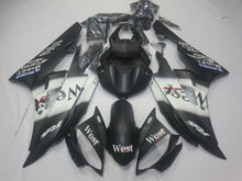 Yamaha R6 Fairings (2006-2007) Matte Black, Matte White West from KingsMotorcycleFairings.com