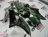 Yamaha R6 Fairings (2006-2007) Matte Green, Matte Black at KingsMotorcycleFairings.com