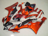 Yamaha R6 Fairings (2006-2007) Orange, Matte Black at KingsMotorcycleFairings.com