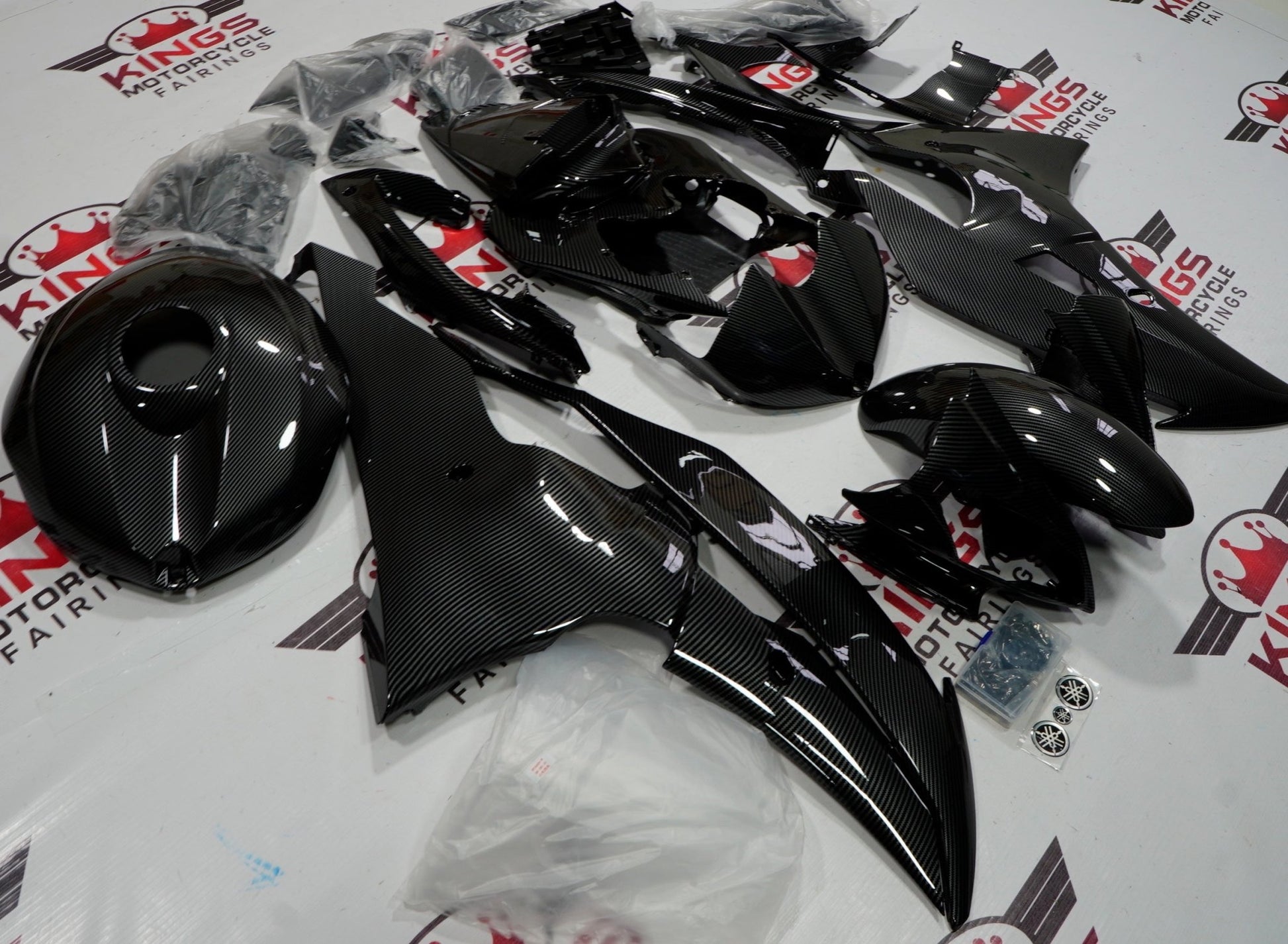 Yamaha R6 Fairings (2008-2016) Faux Carbon Fiber at KingsMotorcycleFairings.com