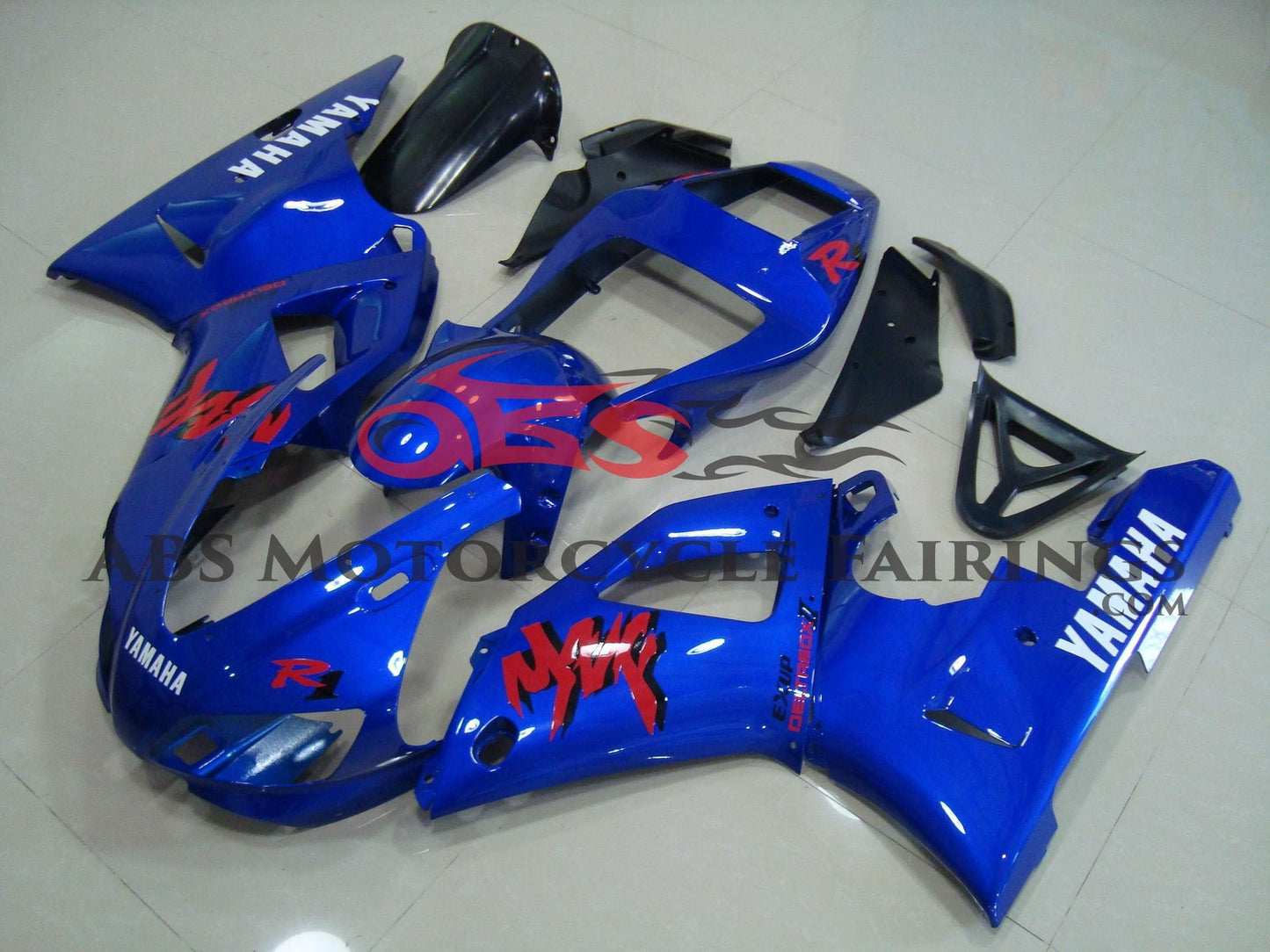 Yamaha YZF-R1 Fairings (1998-1999) Blue, Red, White, Black at KingsMotorcycleFairings.com