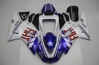 Yamaha YZF-R1 Fairings (1998-1999) Blue, White, Red, Yellow, Black FIAT at KingsMotorcycleFairings.com