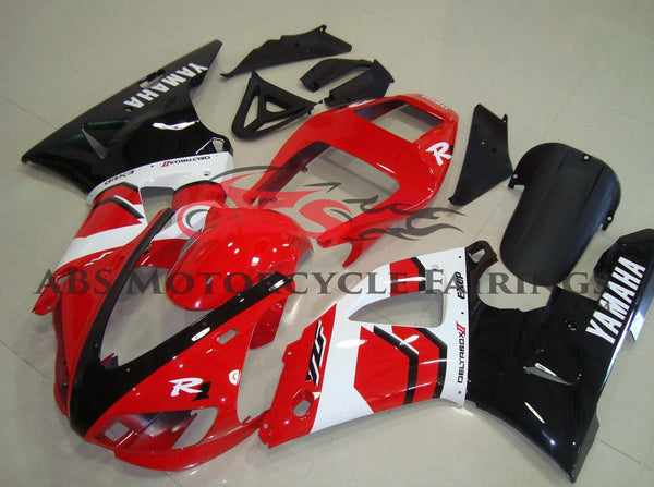 Yamaha YZF-R1 Fairings (1998-1999) Red, Black, White at KingsMotorcycleFairings.com