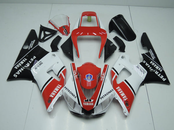 Yamaha YZF-R1 Fairings (1998-1999) Red, White, Black Petronas at KingsMotorcycleFairings.com