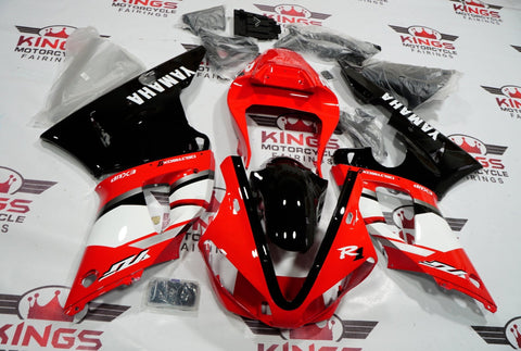 Yamaha YZF-R1 Fairings (2000-2001) Red, White, Black DeltaBox at KingsMotorcycleFairings.com