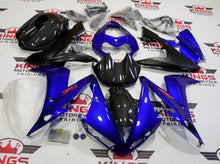 Yamaha YZF-R1 Fairings (2004-2006) Blue, Faux Carbon Fiber, Matte Black at KingsMotorcycleFairings.com