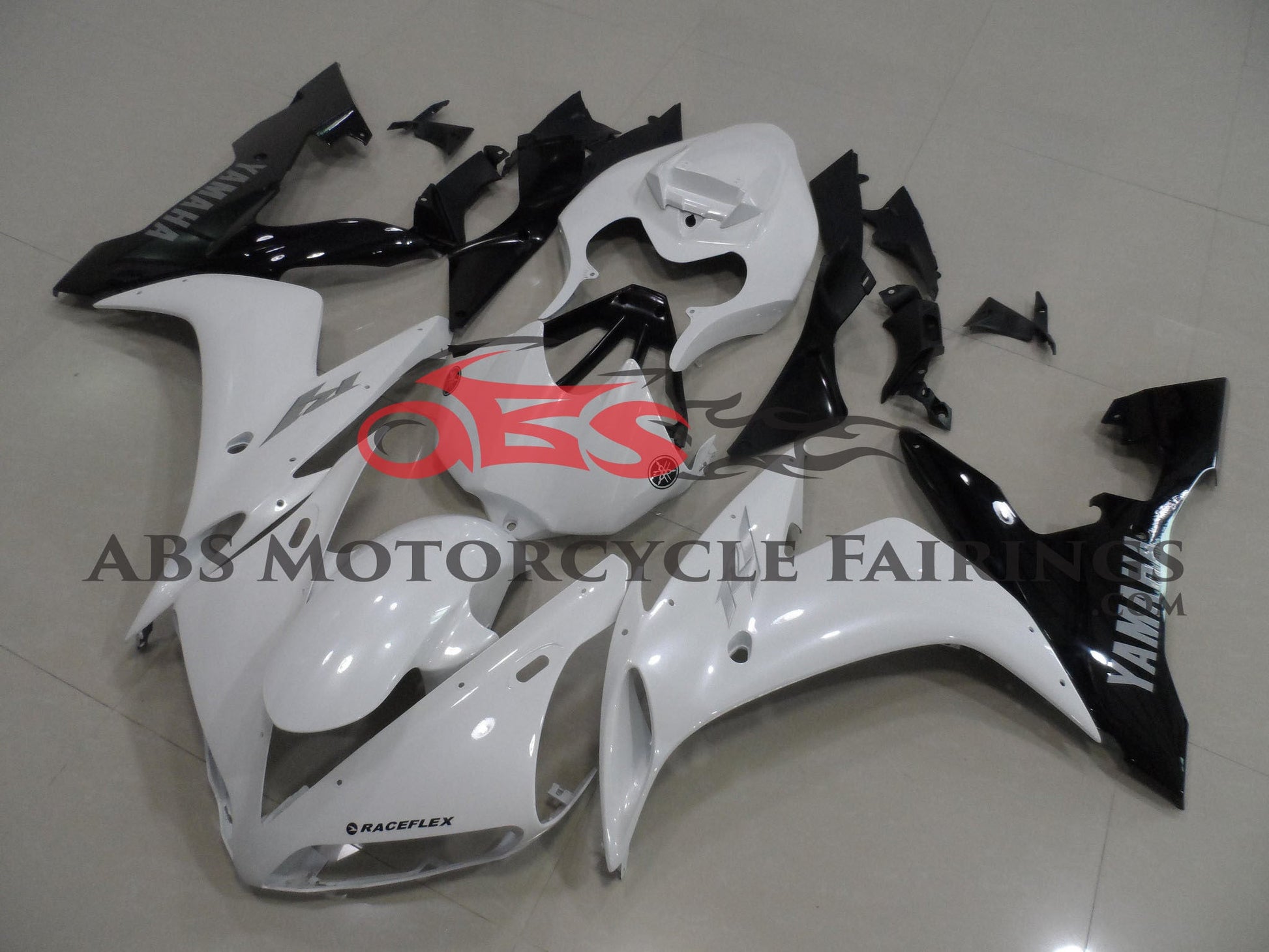Yamaha YZF-R1 Fairings (2004-2006) White, Black, Gray at KingsMotorcycleFairings.com