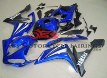 Yamaha YZF-R1 Fairings (2007-2008) Blue, Black, White Matte Black at KingsMotorcycleFairings.com