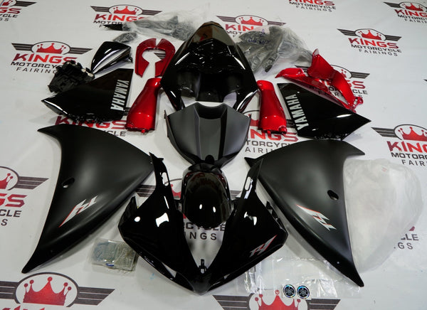 Yamaha YZF-R1 Fairings (2009-2011) Black, Matte Black, Candy Red, Silver at KingsMotorcycleFairings.com