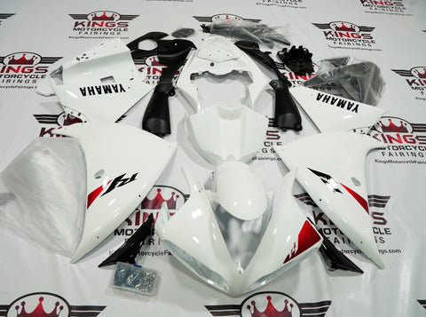 Yamaha YZF-R1 Fairings (2009-2011) White, Black, Red at KingsMotorcycleFairings.com
