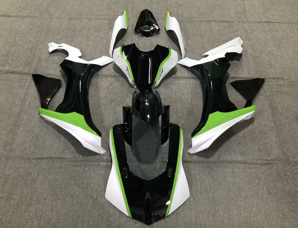 Yamaha YZF-R1 Fairings (2020-2024) Black, White, Green at KingsMotorcycleFairings.com