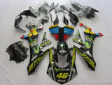 Yamaha YZF-R1 Fairings (2020-2025) Black Movistar #46 at KingsMotorcycleFairings.com