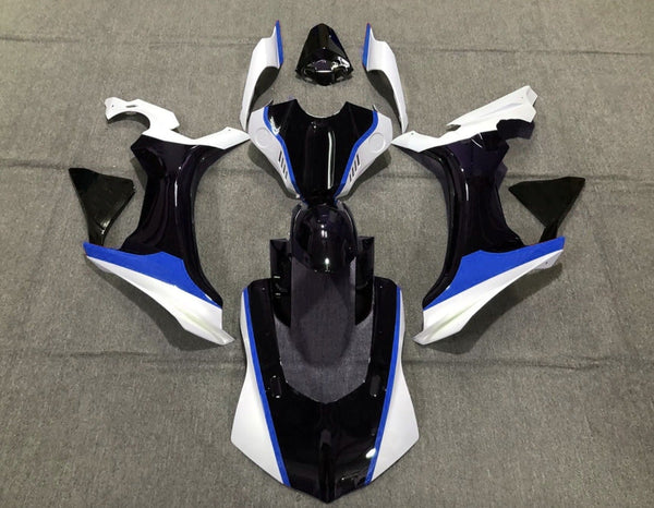 Yamaha YZF-R1 Fairings (2020-2025) Black, White, Blue at KingsMotorcycleFairings.com