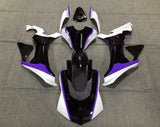 Yamaha YZF-R1 Fairings (2020-2025) Black, White, Purple at KingsMotorcycleFairings.com