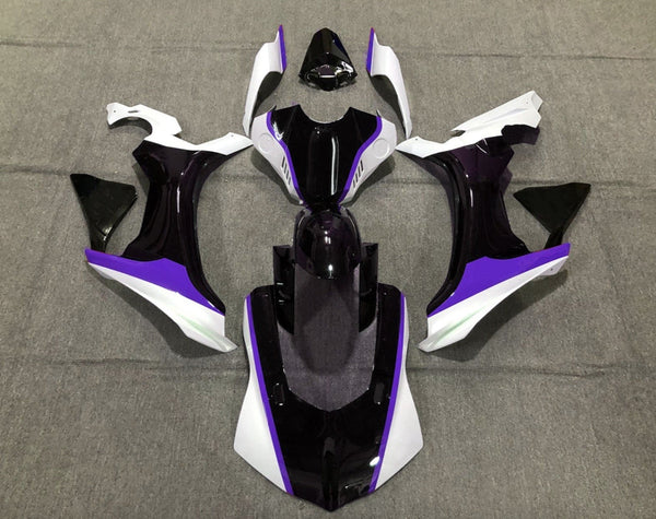 Yamaha YZF-R1 Fairings (2020-2025) Black, White, Purple at KingsMotorcycleFairings.com