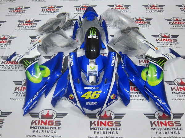 Yamaha YZF-R1 Fairings (2020-2025) Blue Movistar at KingsMotorcycleFairings.com