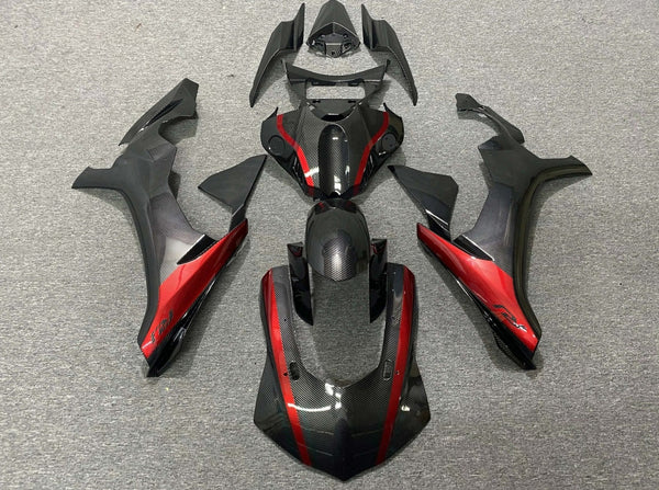 Yamaha YZF-R1 Fairings (2020-2025) Faux Carbon Fiber, Red at KingsMotorcycleFairings.com