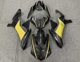 Yamaha YZF-R1 Fairings (2020-2025) Faux Carbon Fiber, Yellow at KingsMotorcycleFairings.com