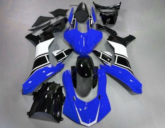 Yamaha YZF-R1 Fairings (2020-2025) Gloss Blue, Black, White Fairings at KingsMotorcycleFairings.com