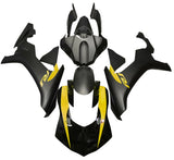 Yamaha YZF-R1 Fairings (2020-2025) Matte Black, Gloss Black, Yellow at KingsMotorcycleFairings.com