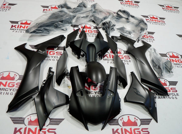 Yamaha YZF-R1 Fairings (2020-2025) Matte Gray, Black at KingsMotorcycleFairings.com