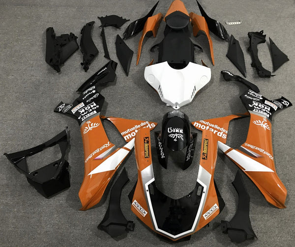 Yamaha YZF-R1 Fairings (2020-2025) Orange, White, Black, Silver at KingsMotorcycleFairings.com