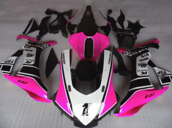 Yamaha YZF-R1 Fairings (2020-2025) Pink, White, Black at KingsMotorcycleFairings.com