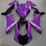 Yamaha YZF-R1 Fairings (2020-2025) Purple, Black, White at KingsMotorcycleFairings.com