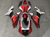 Yamaha YZF-R1 Fairings (2020-2025) Red, White, Faux Carbon Fiber at KingsMotorcycleFairings.com