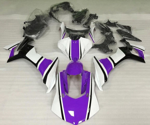 Yamaha YZF-R1 Fairings (2020-2025) White, Purple, Black  at KingsMotorcycleFairings.com