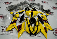 Yamaha YZF-R1 Fairings (2020-2025) Yellow, Black, Red Stripe at KingsMotorcycleFairings.com