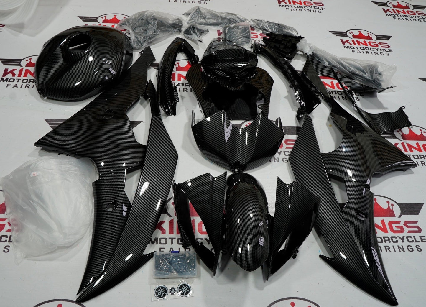 Yamaha YZF-R6 (2008-2016) Faux Carbon Fiber Fairings at KingsMotorcycleFairings.com