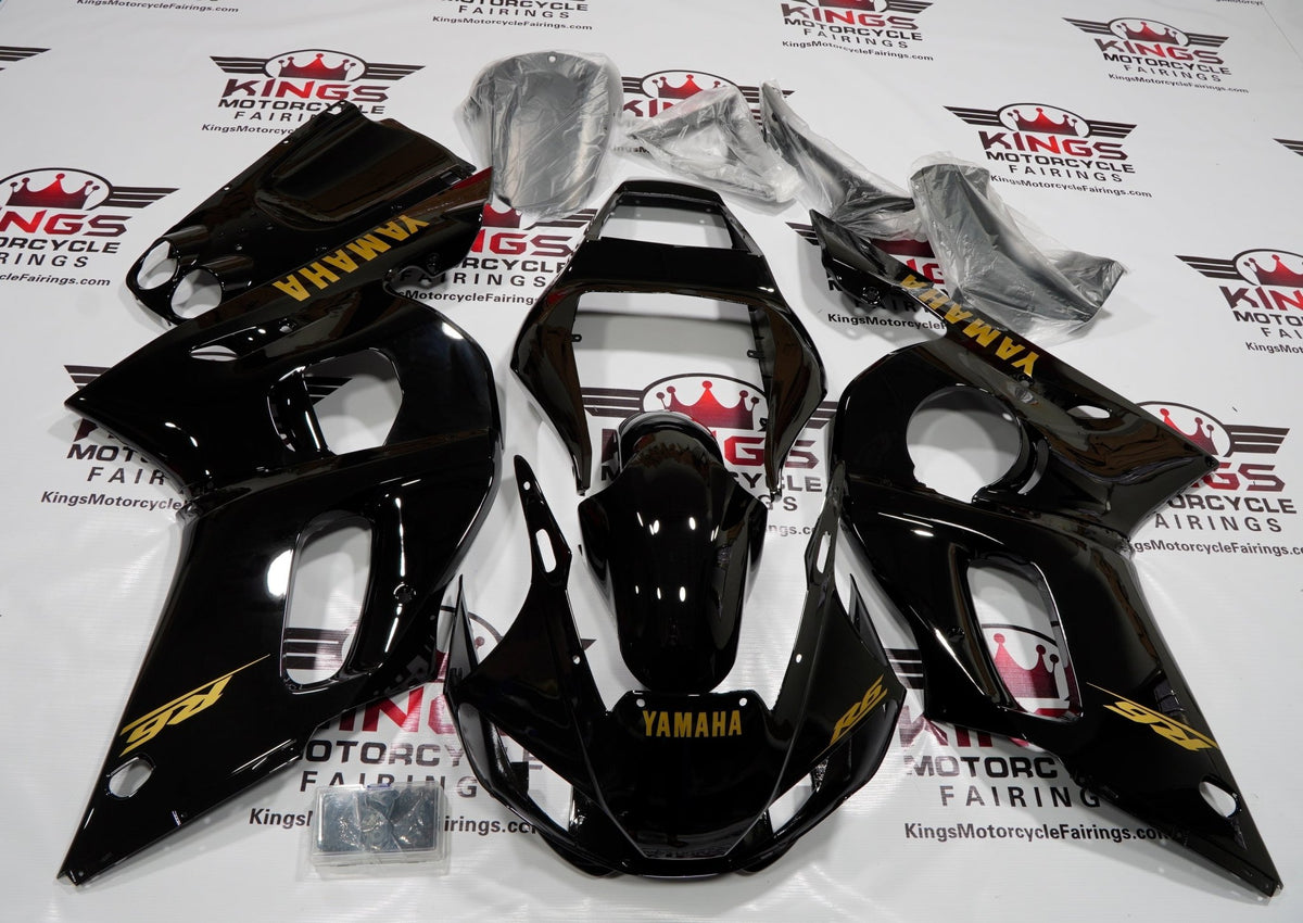 Krator Black Racing Style Mirrors For Yamaha YZF R1 / R6 (1998-2002) – Left & Right Set