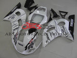 Yamaha YZF-R6 Fairings (1998-2002) White, Black Corona at KingsMotorcycleFairings.com