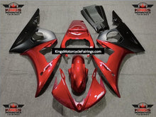 Yamaha YZF-R6 Fairings (2003-2004) Candy Red, Matte Black at KingsMotorcycleFairings.com