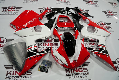 Yamaha YZF-R6 Fairings (2003-2004) Red, White, Black at KingsMotorcycleFairings.com