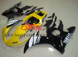 Yamaha YZF-R6 Fairings (2003-2004) Yellow, Black, White, Silver at KingsMotorcycleFairings.com