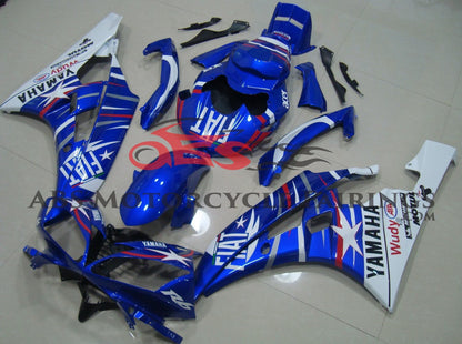 Yamaha YZF-R6 Fairings (2006-2007) Blue, White, Red Fiat from KingsMotorcycleFairings.com