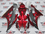 Yamaha YZF-R6 Fairings (2006-2007) Candy Red, Matte Black at KingsMotorcycleFairings.com