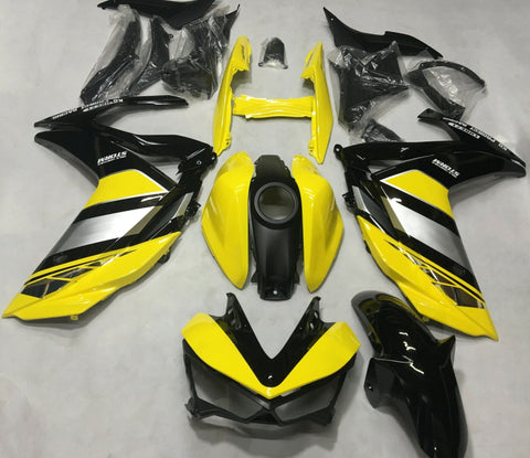Yamaha YZF-R3 (2015-2018) Yellow, Black & Silver Fairings