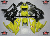 Yellow and Black Fairing Kit for a 2009, 2010, 2011, 2012, 2013 and 2014 BMW S1000RR motorcycle.