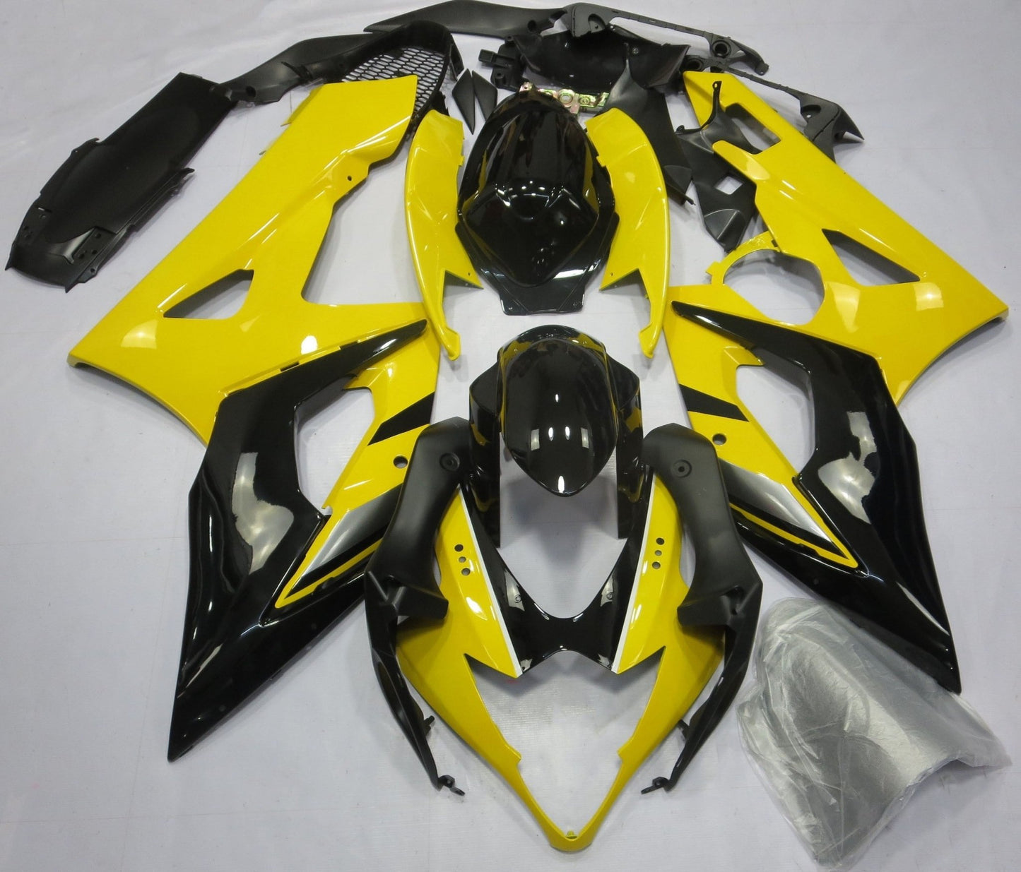 Yellow and Black Fairing Kit for a 2005 & 2006 Suzuki GSX-R1000 motorcycle