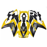 Yellow and Matte Black Fairing Kit for a Yamaha YZF-R3 2015, 2016, 2017 & 2018 motorcycle