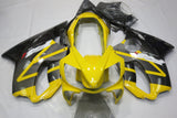 Yellow and Silver Fairing Kit for a 2004, 2005, 2006, 2007 Honda CBR600F4i motorcycle