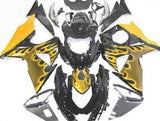 Suzuki GSXR1000 (2009-2016) Black & Yellow Flame Fairings