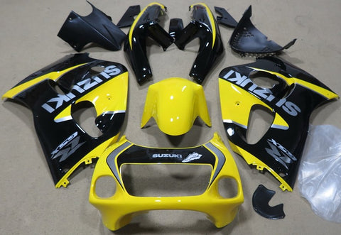 Yellow and Black fairing kit for Suzuki GSX-R600 1996, 1997, 1998 and 1999 motorcycles