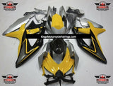 Suzuki GSXR750 (2008-2010) Yellow, Black, Silver & Gray Fairings