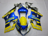 Yellow, Blue and White Pirelli Fairing Kit for a 2003 & 2004 Suzuki GSX-R1000 motorcycle