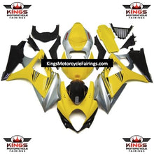 Suzuki GSXR1000 (2007-2008) Yellow, Silver & Black Fairings